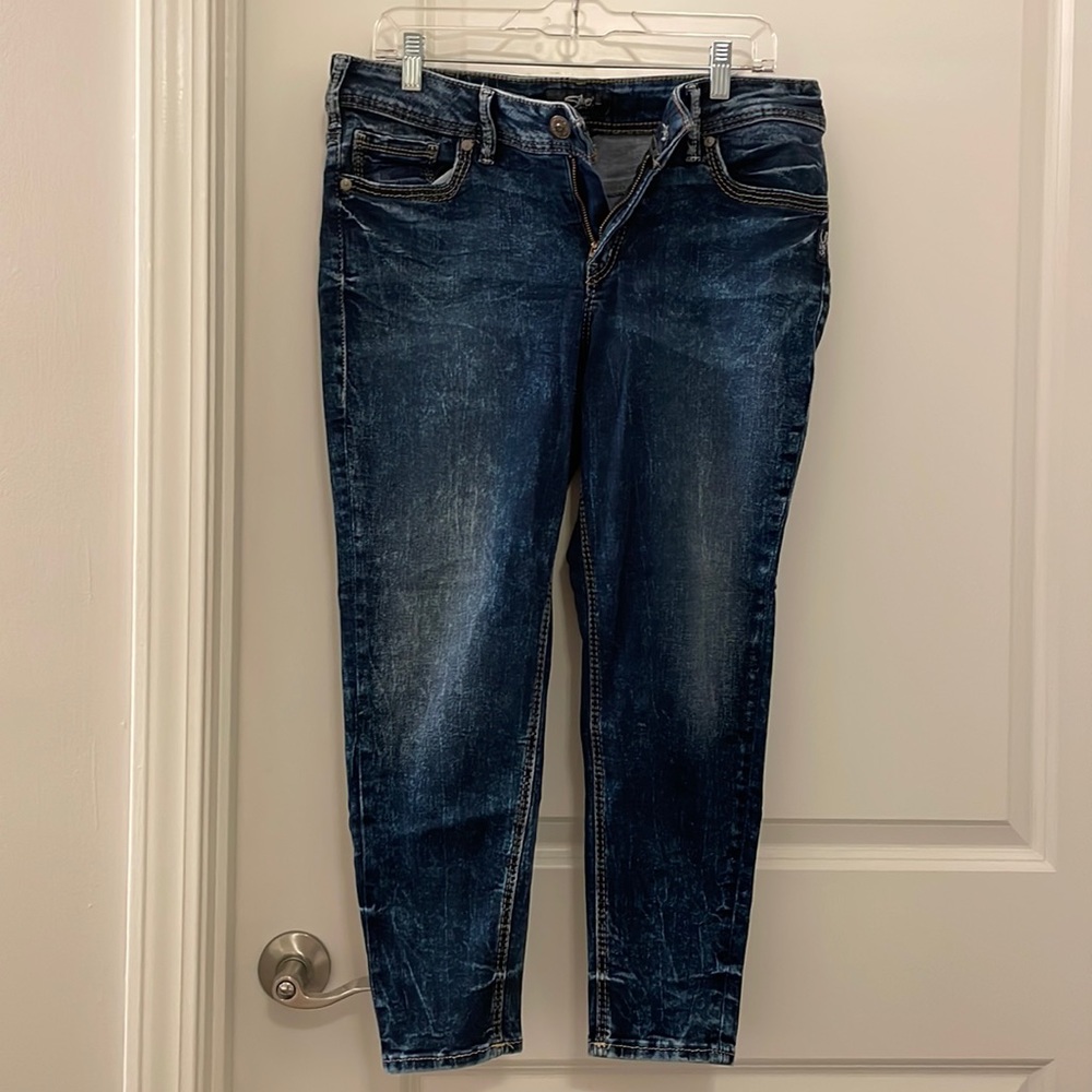 Silver Suki Skinny Crop Jeans
